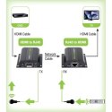 Extender HDMI po skrętce Cat.5e/6/6a/7 do 60m, z odbiornikiem IR, czarny Techly