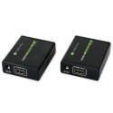 Extender HDMI po skrętce Cat.6/6a/7, do 60m, FullHD 3D, czarny Techly