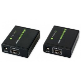 Extender HDMI po skrętce Cat.6/6a/7, do 60m, FullHD 3D, czarny Techly