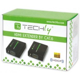 Extender HDMI po skrętce Cat.6/6a/7, do 60m, FullHD 3D, czarny Techly