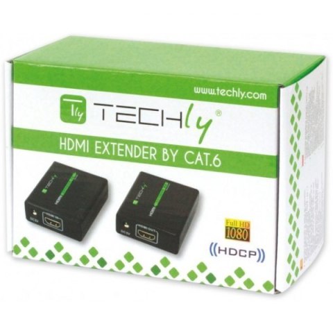 Extender HDMI po skrętce Cat.6/6a/7, do 60m, FullHD 3D, czarny Techly Extender HDMI po skrętce Cat.6/6a/7, do 60m, FullHD 3D, czarny Techly