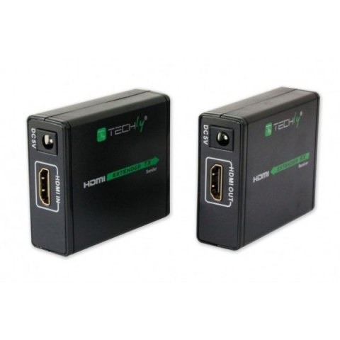Extender HDMI po skrętce Cat.6/6a/7, do 60m, FullHD 3D, czarny Techly Extender HDMI po skrętce Cat.6/6a/7, do 60m, FullHD 3D, czarny Techly