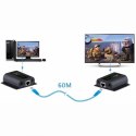 Extender HDMI po skrętce Cat.6/6a/7 do 60m, FullHD, with IR Techly