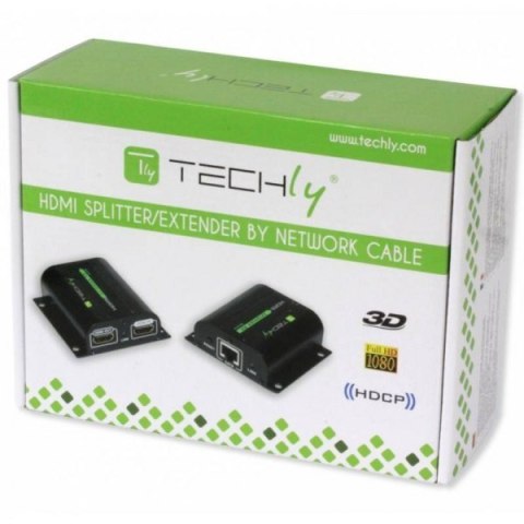 Extender HDMI po skrętce Cat.6/6a/7 do 60m, FullHD, with IR Techly Extender HDMI po skrętce Cat.6/6a/7 do 60m, FullHD, with IR Techly
