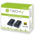 Extender/splitter HDMI po skrętce Cat.5e/6/6a/7 do 120m, over IP, czarny Techly