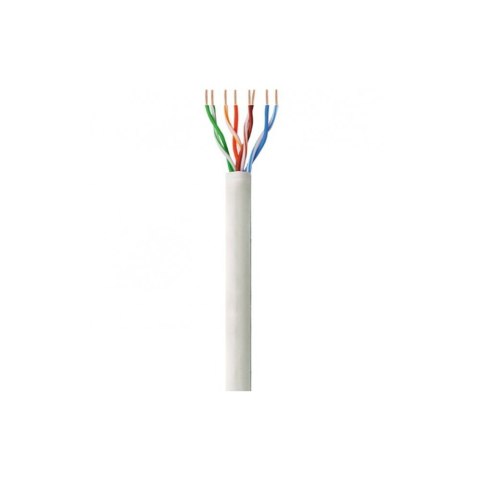 Kabel instalacyjny skrętka Cat5e UTP 4x2 drut CCA 305m szary Techly Kabel instalacyjny skrętka Cat5e UTP 4x2 drut CCA 305m szary Techly