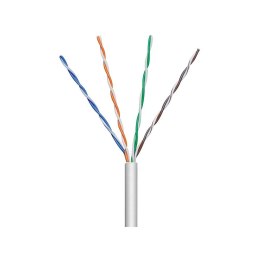 Kabel instalacyjny skrętka U/UTP Cat5e 4x2 linka 100% miedź 305m szary Techly