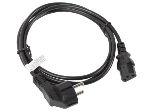 Kabel zasilający CEE 7/7 - IEC 320 C13 1.8M czarny Lanberg