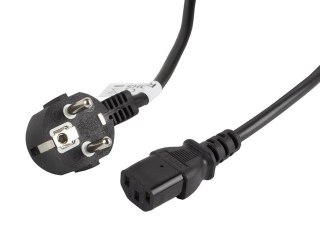 Kabel zasilający CEE 7/7 - IEC 320 C13 VDE 3M czarny Lanberg