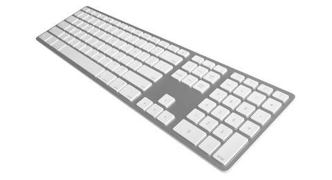 Klawiatura aluminiowa Mac bluetooth srebrna Matias
