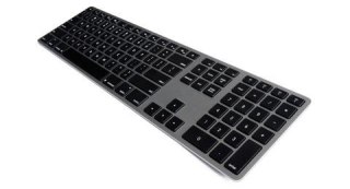 Klawiatura aluminiowa Mac bluetooth szara UK Matias