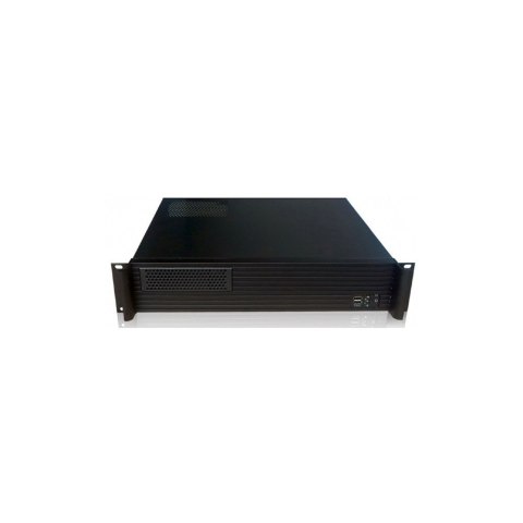 Kompaktowa obudowa PC ATX Rack 19cali 2U czarna Techly