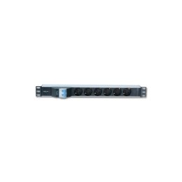 Listwa zasilająca Rack 19 cali 1U 250V/16A 6xSCHUKO, 3m Techly