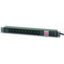 Listwa zasilająca Rack 19 cali do UPS 250V/10A, 10 gniazd, 2m czarna Techly