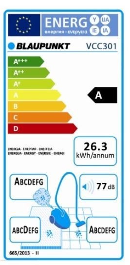 Odkurzacz VCC301 Cyklon Bezworkowy Blaupunkt