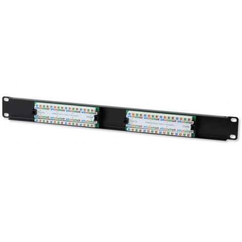 Patch panel 1U UTP 16xR J45 Cat.5e, czarny Techly Patch panel 1U UTP 16xR J45 Cat.5e, czarny Techly