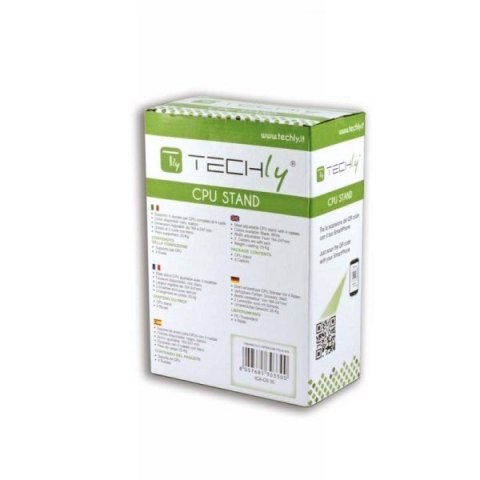 Podstawka pod obudowę PC na kółkach, czarna Techly Podstawka pod obudowę PC na kółkach, czarna Techly