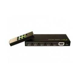 Przełącznik HDMI 5/1 z pilotem, 4K2K 3D, czarny Techly