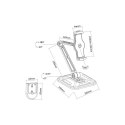Ramię biurkowe/ścienne do Tabletu i iPad 4,7-12cali regulowane czarne Techly