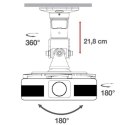 Ramię do projektora 22cm 10kg sufitowe białe Techly