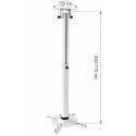 Ramię do projektora 50-77cm sufitowe, 15kg białe Techly