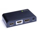 Rozdzielacz-splitter AV HDMI 2.0 1/2 Ultra HD 4K Techly