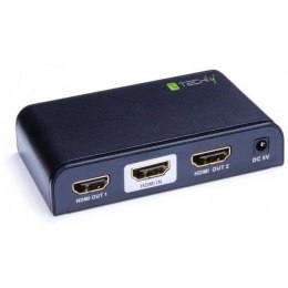 Rozdzielacz-splitter AV HDMI 2.0 1/2 Ultra HD 4K Techly