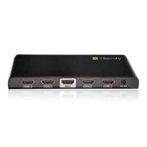 Rozdzielacz-splitter AV HDMI 2.0 1/4 Ultra HD 4Kx2K 3D Techly