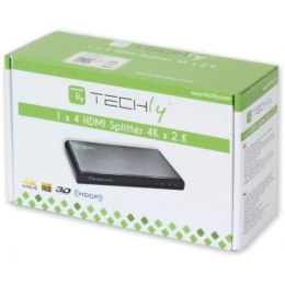 Rozdzielacz-splitter HDMI 1/4 Ultra HD, 3D Techly