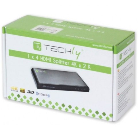 Rozdzielacz-splitter HDMI 1/4 Ultra HD, 3D Techly Rozdzielacz-splitter HDMI 1/4 Ultra HD, 3D Techly