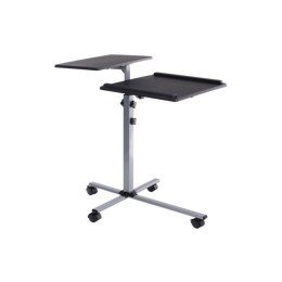 Stolik do projektora/notebooka, mobilny czarny Techly