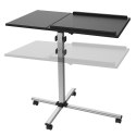 Stolik do projektora/notebooka, mobilny czarny Techly