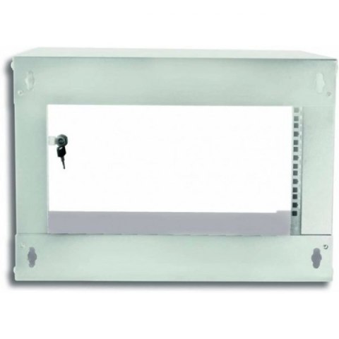 Szafa wisząca ECO 19cali 6U/320mm zmontowana, szklane drzwi, szara Techly Szafa wisząca ECO 19cali 6U/320mm zmontowana, szklane drzwi, szara Techly