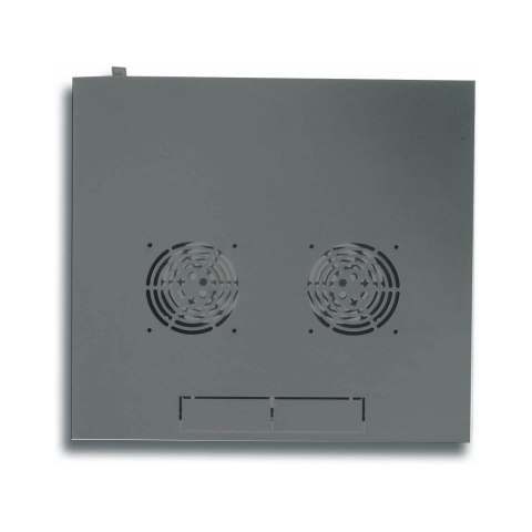 Szafka wisząca ECO 19cali 6U/450mm szklane drzwi zmontowana czarna Techly Szafka wisząca ECO 19cali 6U/450mm szklane drzwi zmontowana czarna Techly