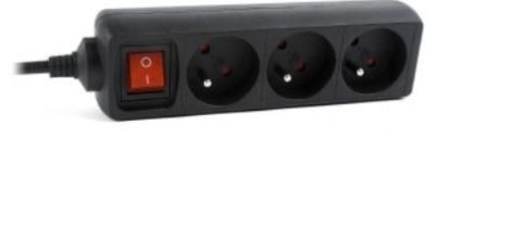 UPS listwa zasilająca 3FR/16A/C14/0.6m/czarna Gembird