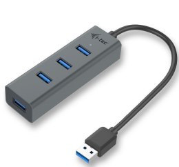 USB 3.0 Metal 4-portowy pasywny HUB USB, 4x port USB 3.0 I-tec
