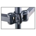 Uchwyt biurkowy LCD/LED 13-24 cali potrójny 3x10kg, czarny Techly