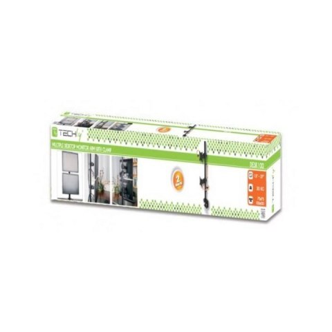 Uchwyt biurkowy LCD/LED 13-27cali podwójny, czarny Techly Uchwyt biurkowy LCD/LED 13-27cali podwójny, czarny Techly