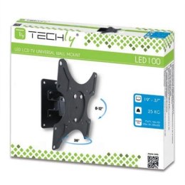 Uchwyt ścienny LCD/LED 13-37cali slim, 25kg, czarny Techly