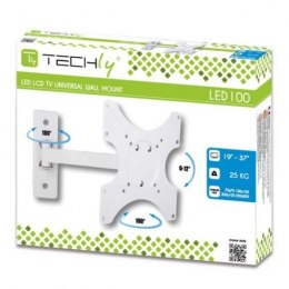 Uchwyt ścienny LCD/LED 19-37cali 25kg regulowany, biały Techly