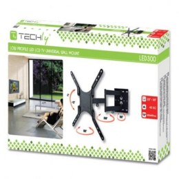 Uchwyt ścienny LCD/LED 23-55cali podwójne ramię, 45kg, czarny Techly