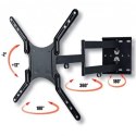 Uchwyt ścienny LCD/LED 23-55cali podwójne ramię, 45kg, czarny Techly