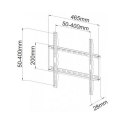 Uchwyt ścienny LCD/LED 23-55cali slim, 45kg, czarny Techly