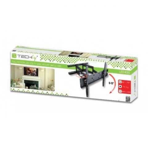 Uchwyt ścienny LCD/LED 42-70cali regulowany, 70kg, czarny Techly