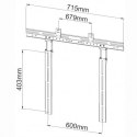 Uchwyt ścienny do soundbar, 10kg, czarny Techly