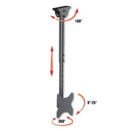 Uchwyt sufitowy LCD/LED 23-42cale 50kg regulowany, czarny Techly