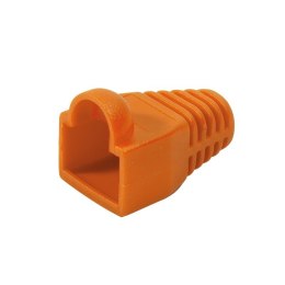Wtyki RJ45 CAT.6 z osłoną, 100szt., pomarańczowe LogiLink