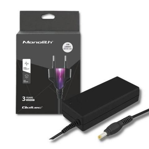 Zasilacz do Lenovo | 20V | 3.25A | 65W | 4.0*1.7 Qoltec