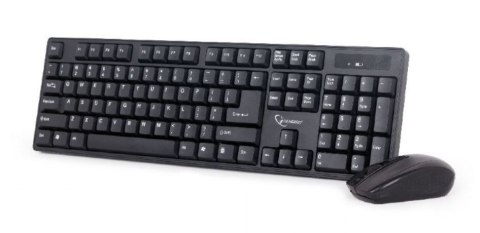 Zestaw klawiatura + mysz czarny, bezprzewodowy Gembird