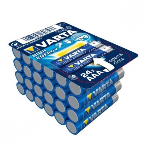 Baterie alkaliczne VARTA R3 (AAA) 24 sztuk HIGH ENERGY Varta